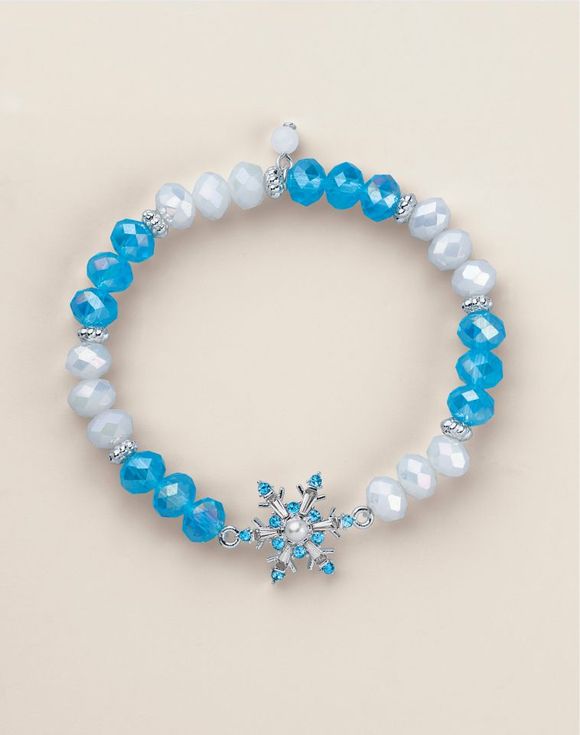 Shimmering Snowfall Stretch Bracelet