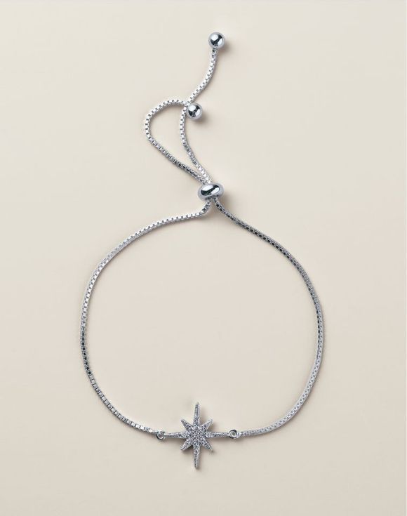 Sterling Silver CZ Cosmic Sparkle Bracelet