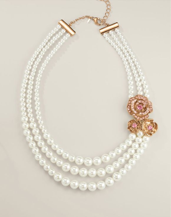 Rose Garden Pearly Necklace