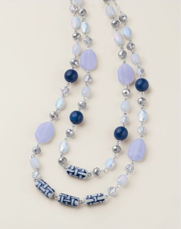 Azure Meadow Layered Necklace