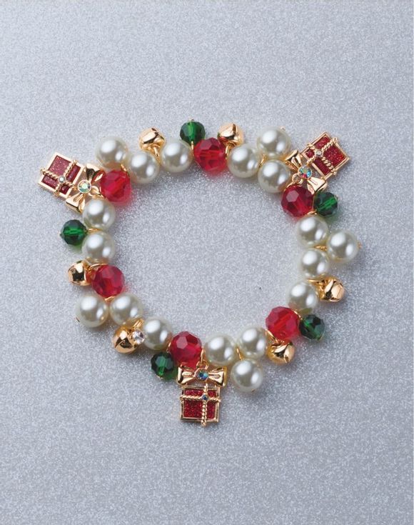 Pearly Wrapped Presents Bracelet