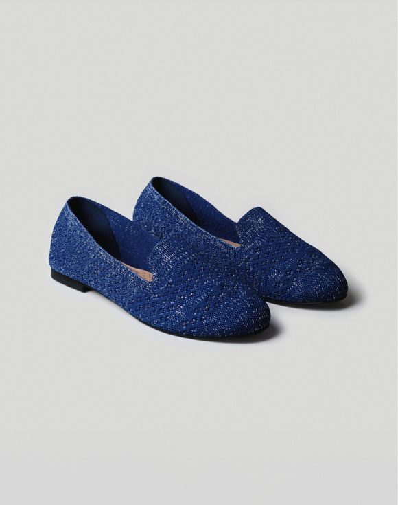 Metallic Knit Loafer