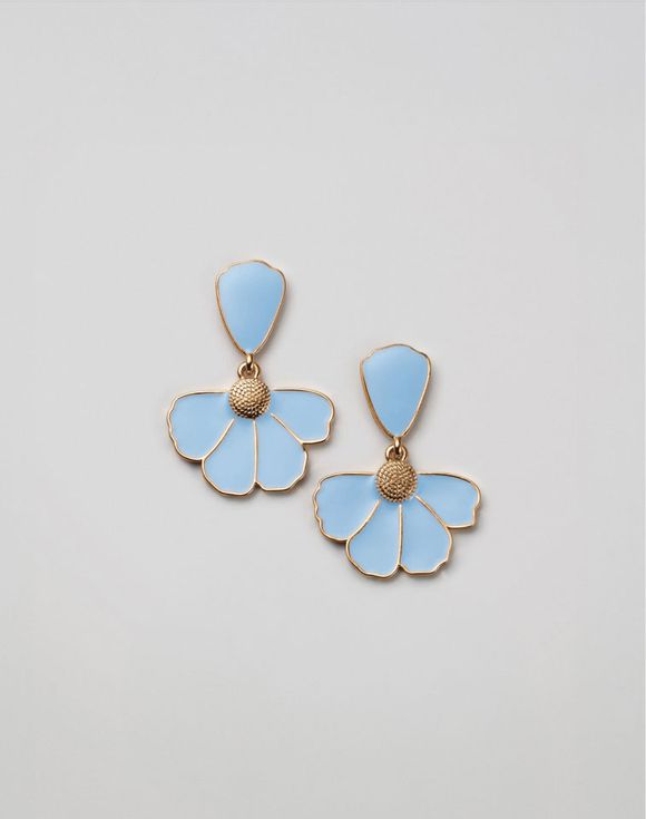 Spring Petal Blossom Drop Earrings