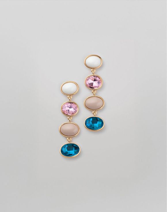 Acqua Rose Jewels Linear Earrings