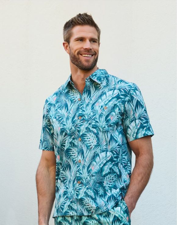 Men's Printed Button Down Shirt