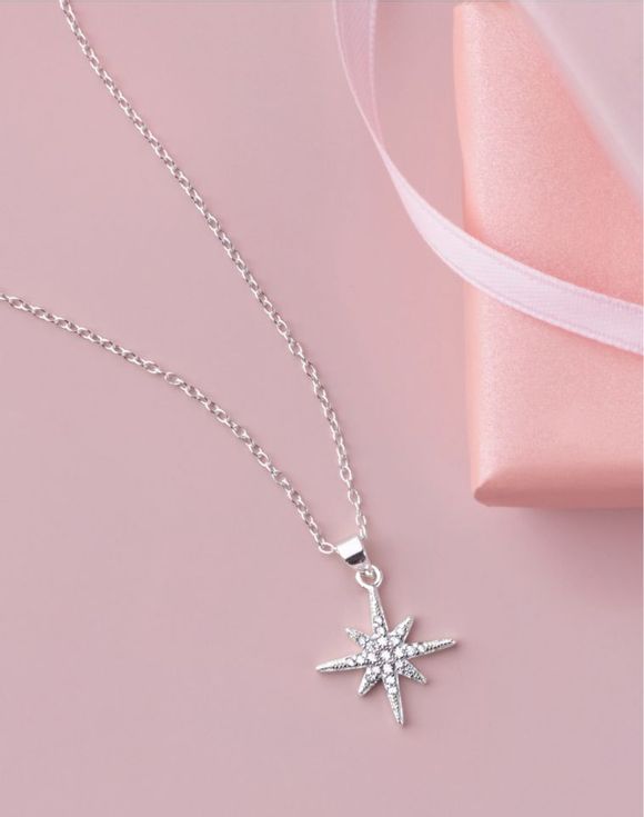 1776-sterling-silver-cz-cosmic-sparkle-necklace--2.jpg Sterling Silver CZ Cosmic Sparkle Necklace