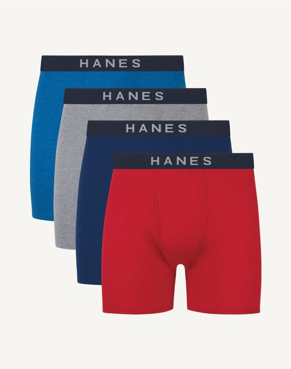 Hanes Ultimate® Comfort Flex Fit Men’s Boxer Briefs, 4-Pack (UBBBC4)