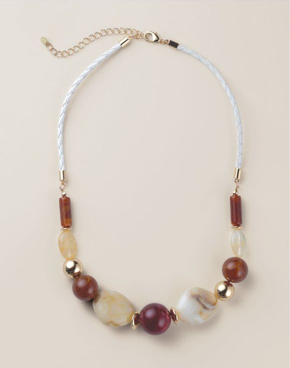 Warm Autumn Beaded Necklace