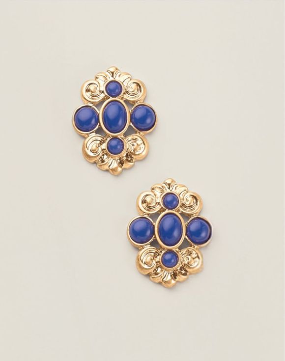 2042-royal-blue-crown-statement-necklace-and-earring-set--2.jpg Royal Blue Crown Statement Necklace and Earring Set