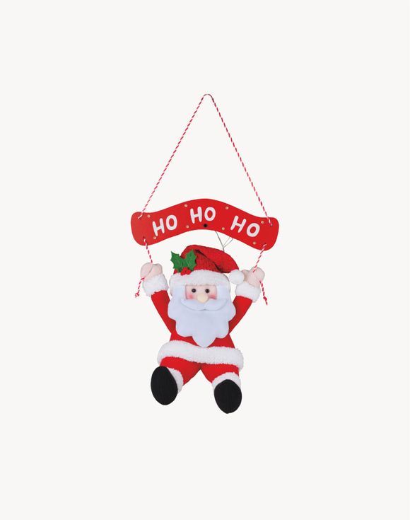 Santa Hanging Door and Wall Light-Up with Sound