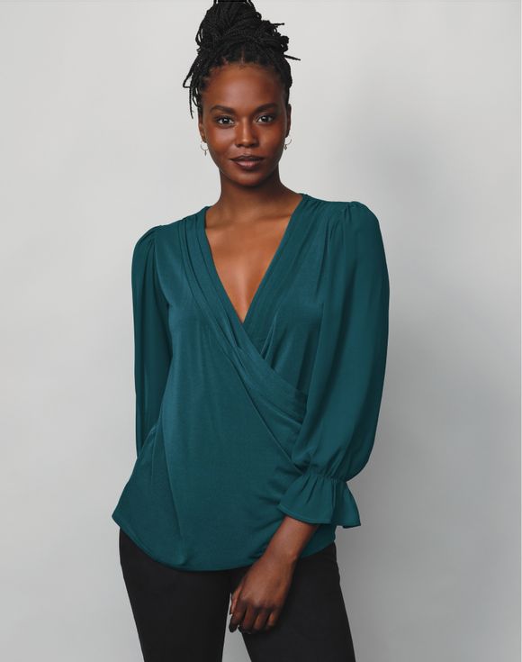 2159-surplice-wrap-blouse--1.jpg Surplice Wrap Blouse