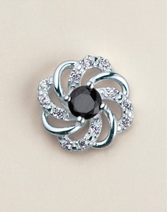 2167-sterling-silver-noir-cz-gala-earrings--2.jpg Sterling Silver Noir CZ Gala Earrings