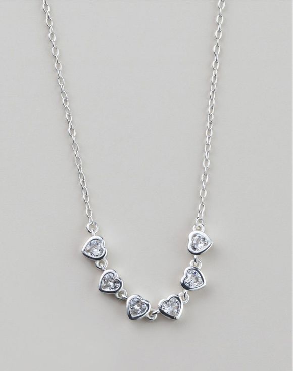 2348-sterling-silver-forever-love-cz-necklace--2.jpg Sterling Silver Forever Love CZ Necklace