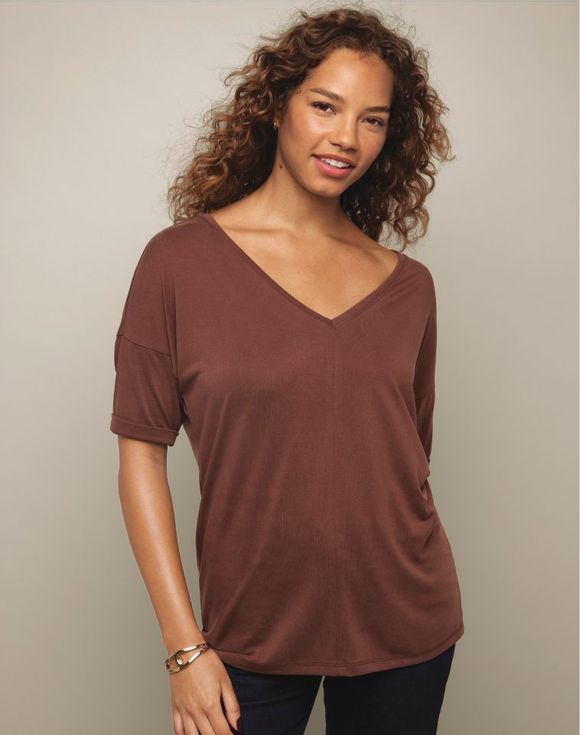 Double V-Neck Top