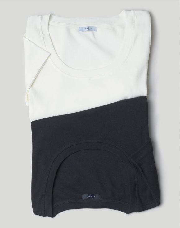 2-Pack Rib Knit T-Shirts