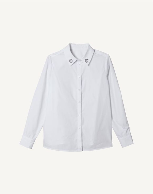 Grommet Collar Shirt