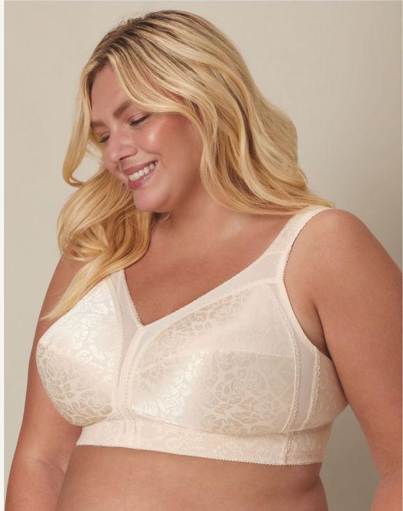 Playtex® 18 Hour® Ultimate Shoulder Comfort Wireless Bra in White, Beige & Blue (US4693)