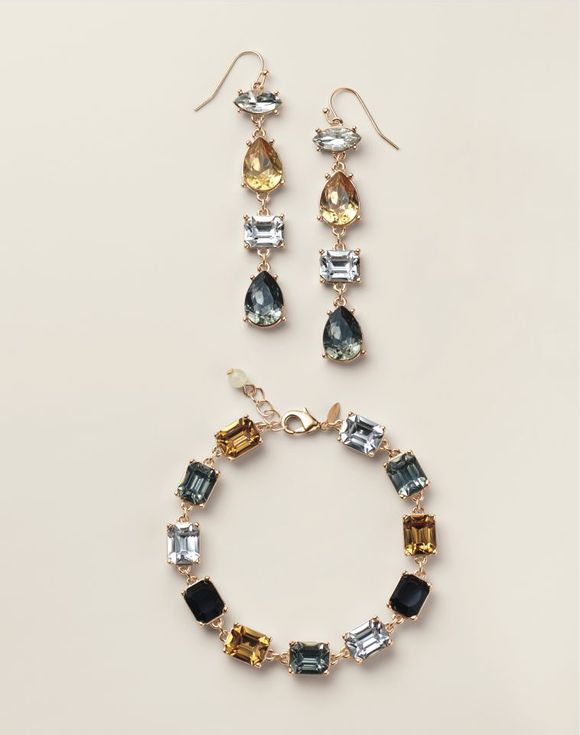 Midnight Glam Bracelet and Earring Set