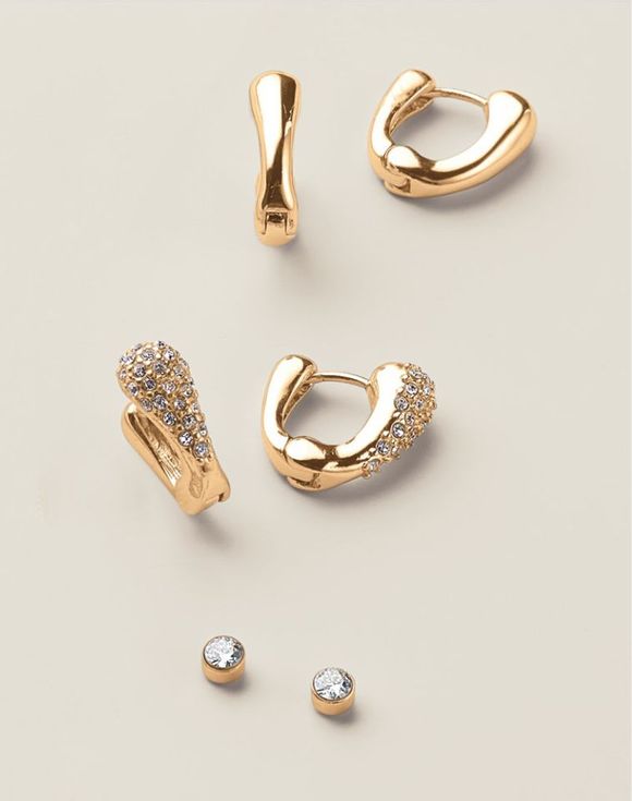 Oval Orbit Earring Set