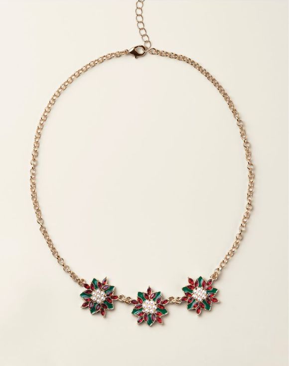 Classic Poinsettia Necklace