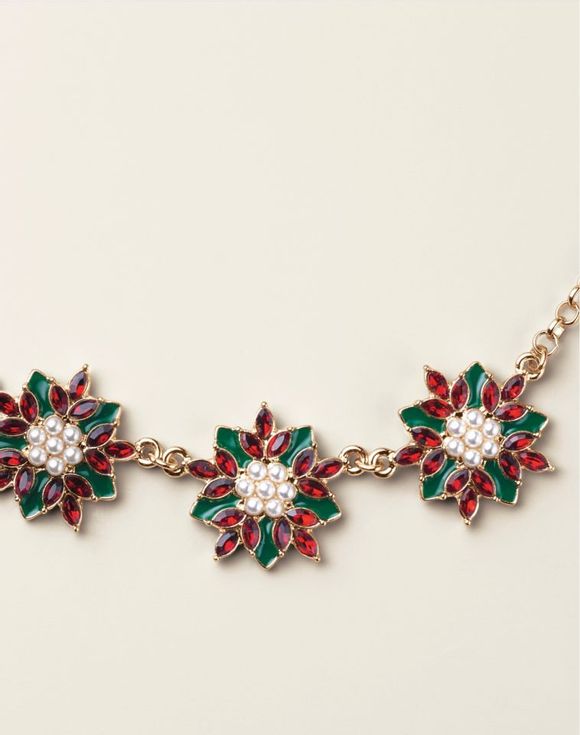 Classic Poinsettia Necklace