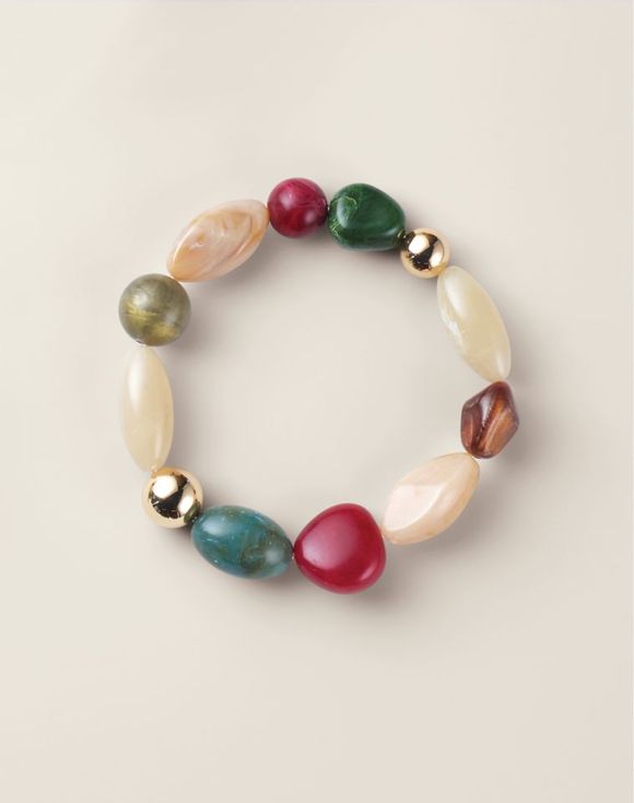 Vivid Harmony Beaded Bracelet