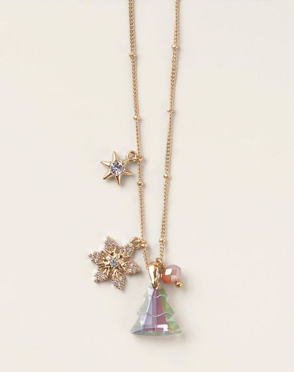 Northern Star Holiday Charm Necklace
