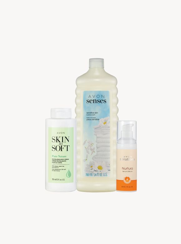 Pure Nature Body Cream and Bubble Bath Set
